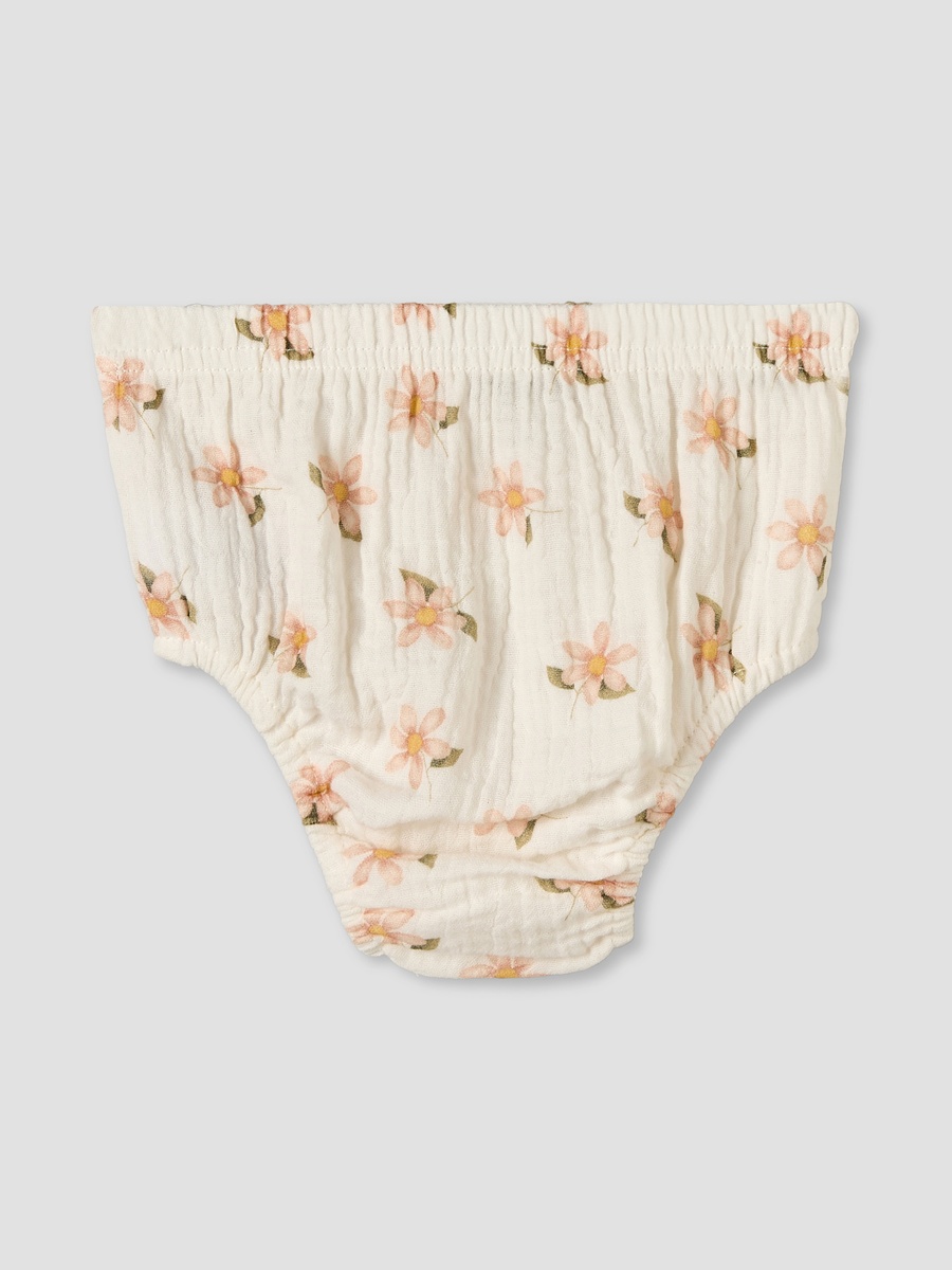 V Neck Short Sleeves A-Line Dress with Bloomers
