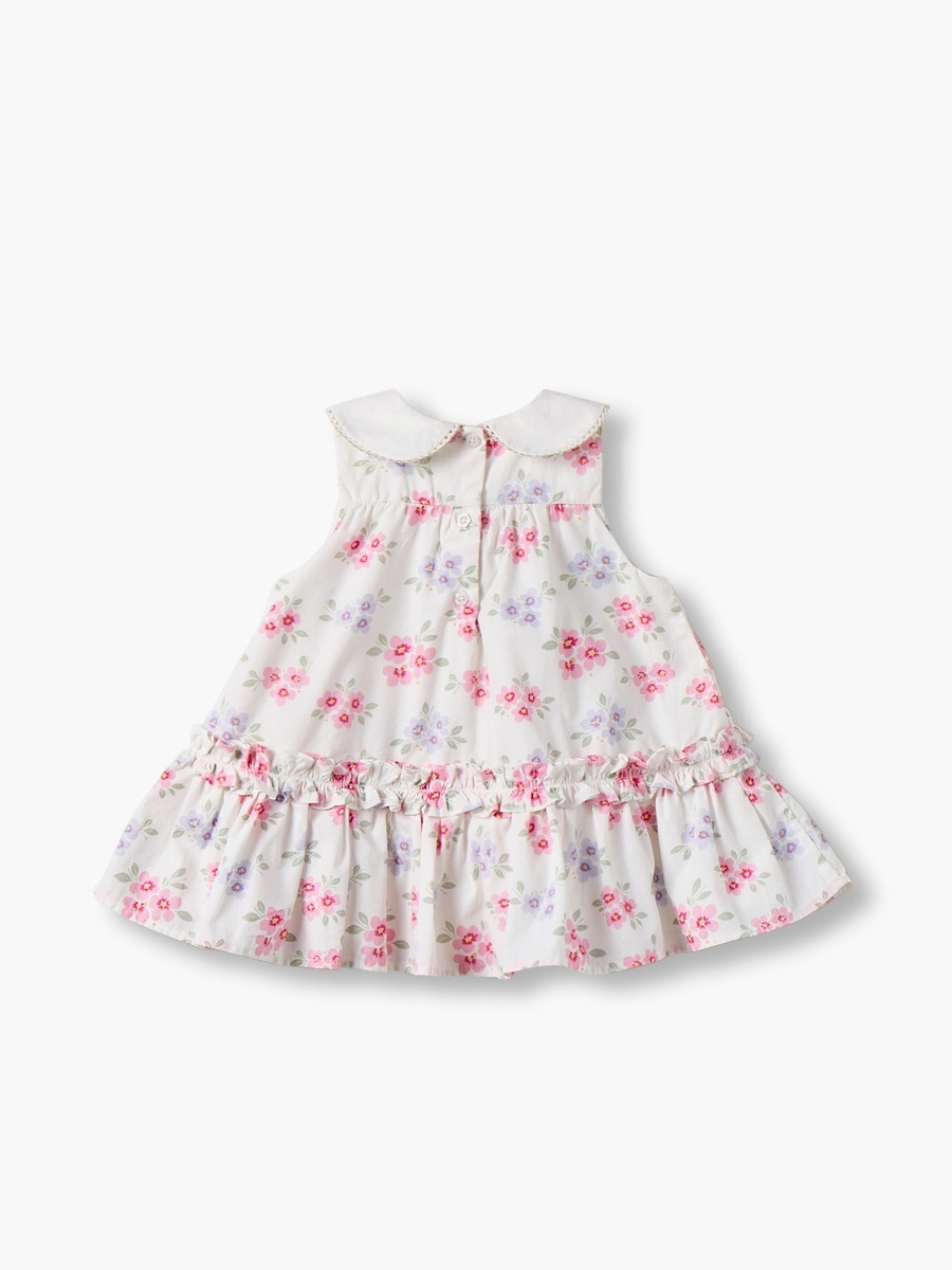 Collared Sleeveless Knee Length Dress with Headband