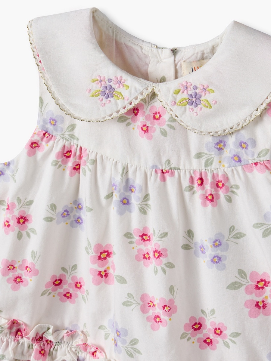 Collared Sleeveless Knee Length Dress with Headband