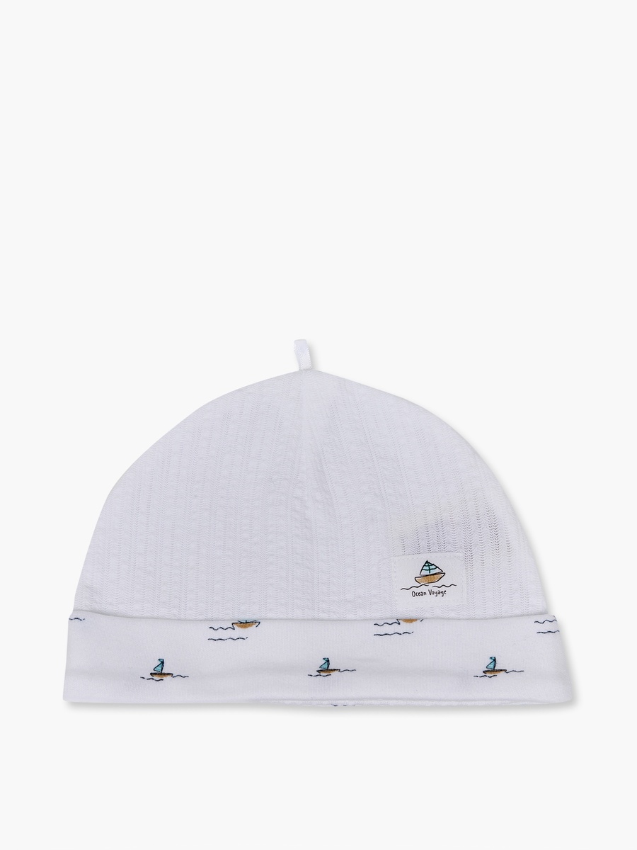Cap with Boat Print