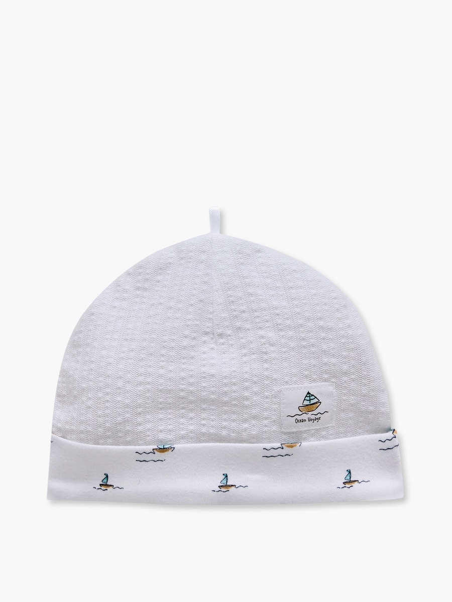 Cap with Boat Print
