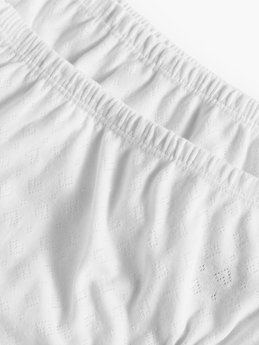 Pack of 2 Cotton Bloomers with Heart Textured Design