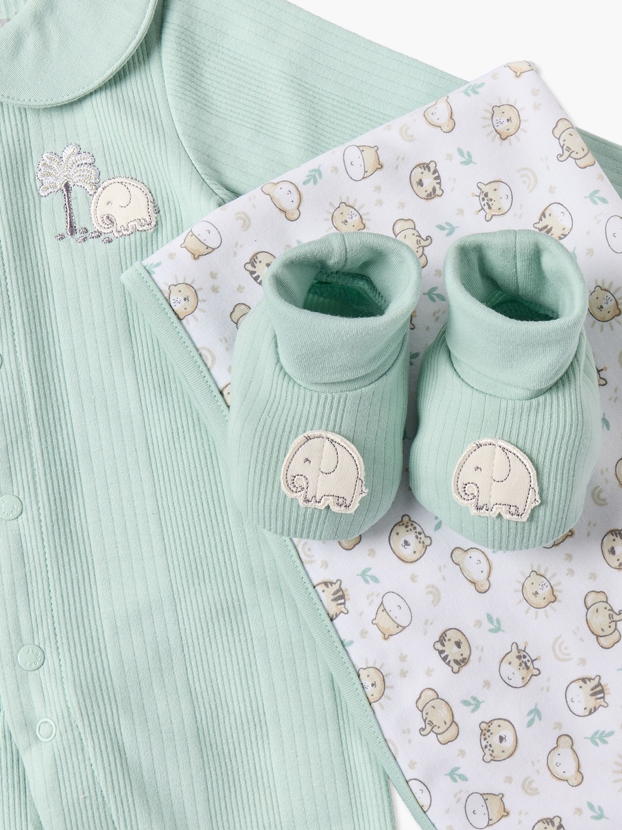 Set of 5 Clothing Gift Set with Elephant Print