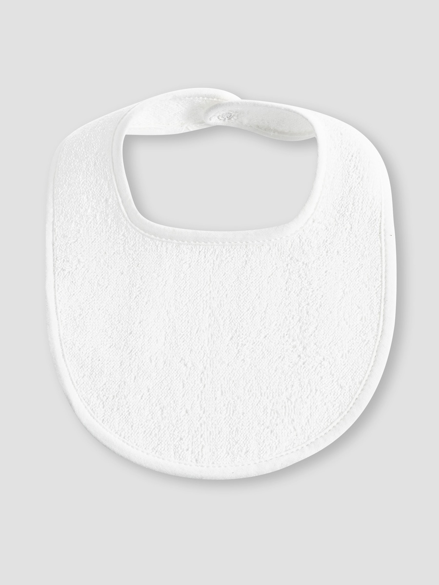 Pack of 4 Baby Bib with Snap Button Closure