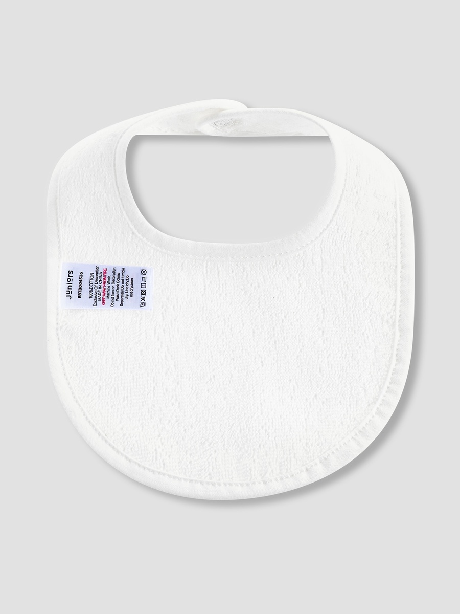 Pack of 4 Baby Bib with Snap Button Closure