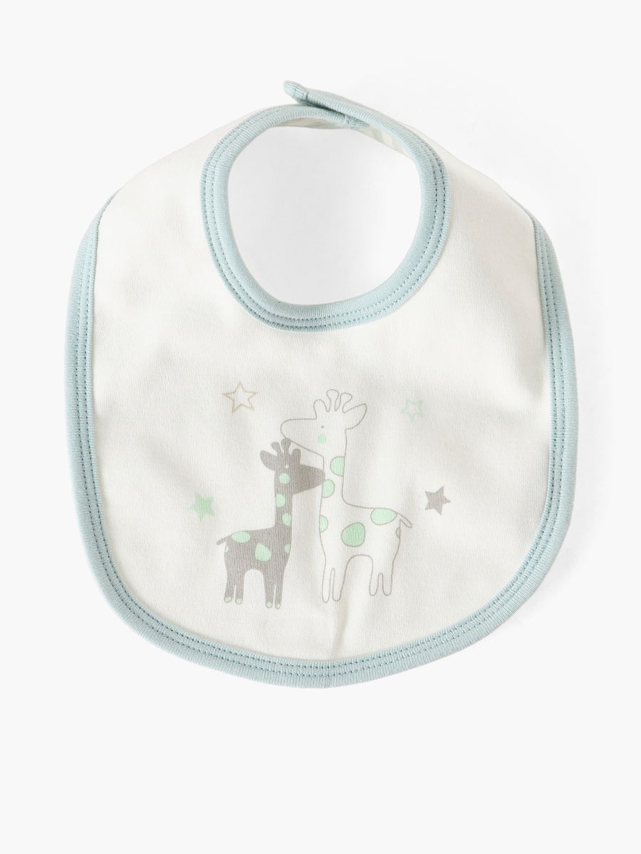 Baby Bib with Snap Button Closure