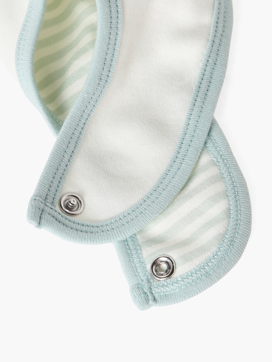 Baby Bib with Snap Button Closure