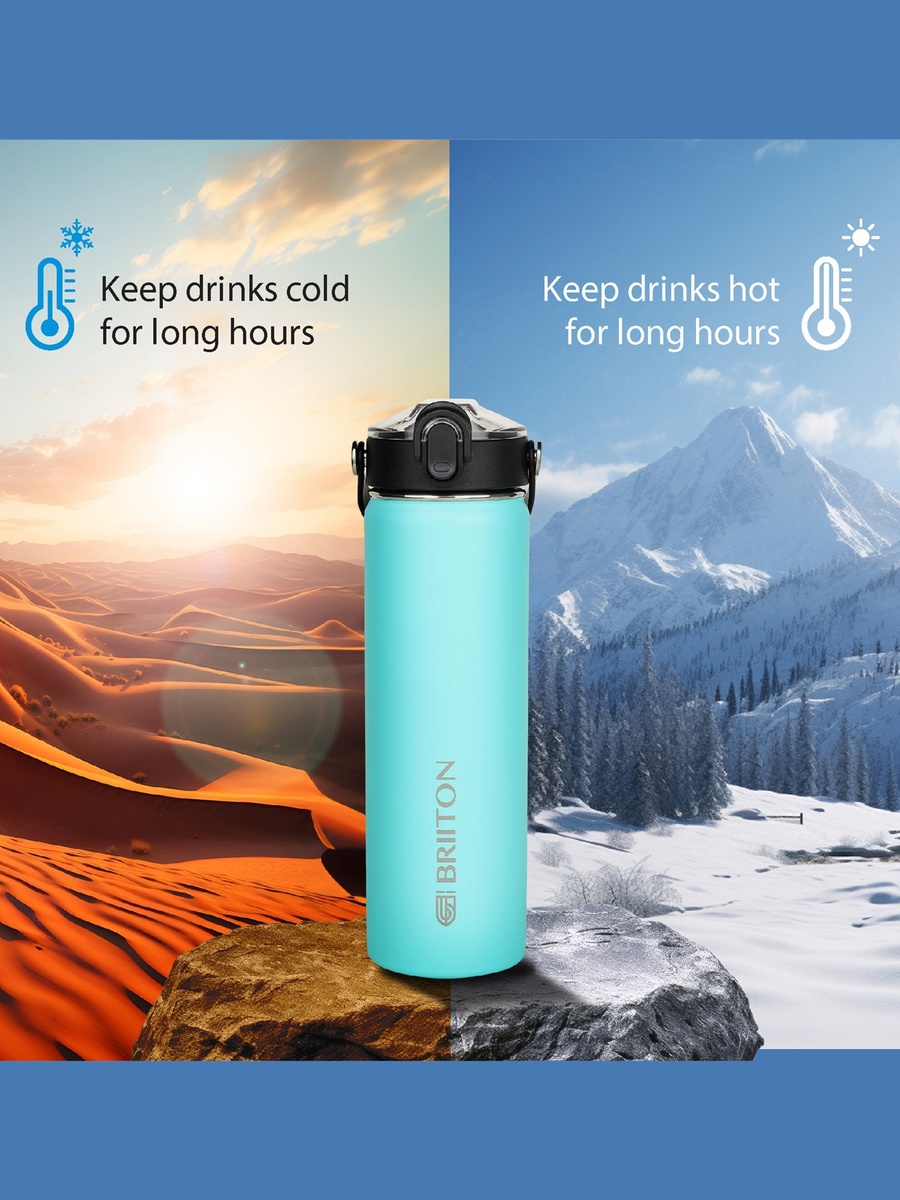 Logo Print Insulated Stainless Steel Water Bottle - 750 ml