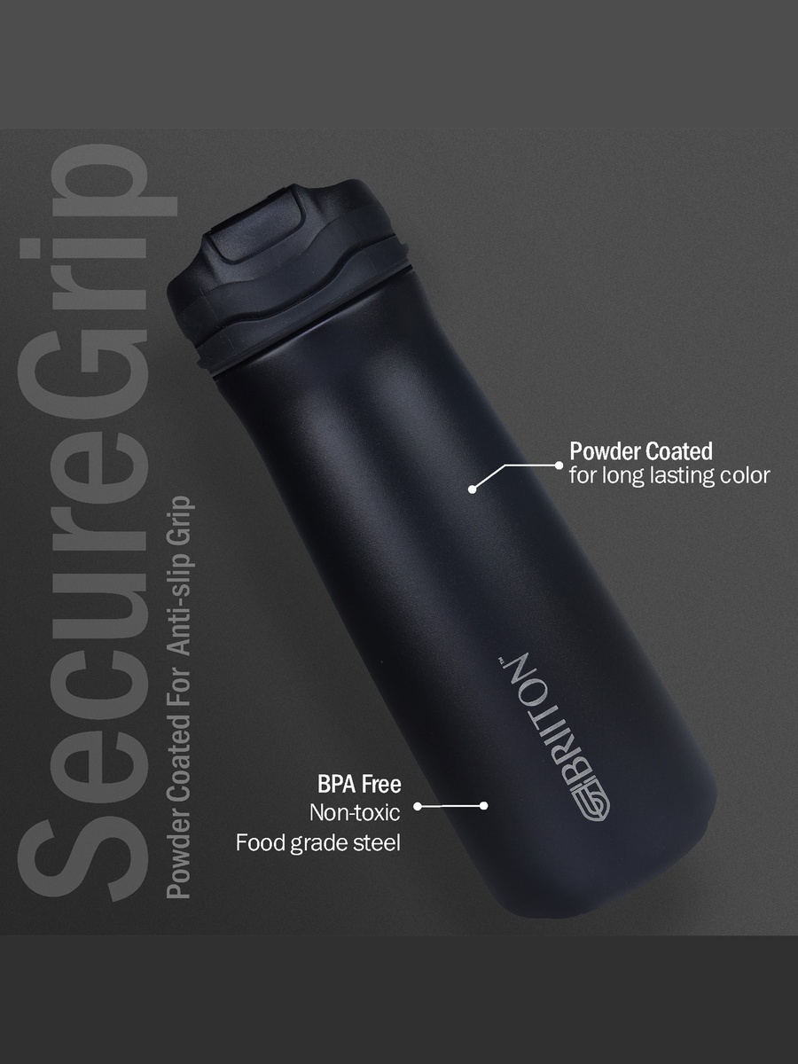 Solid Double Wall Stainless Steel Insulated Water Bottle - 600 ml