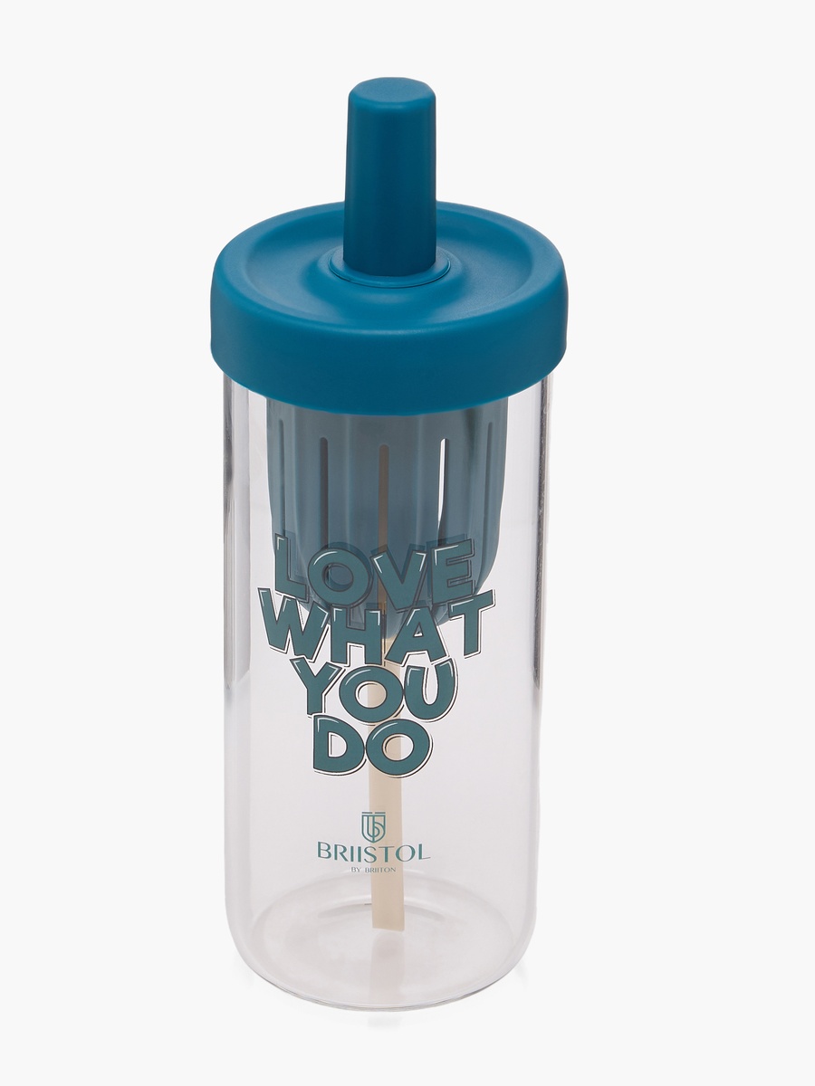 Printed Glass Water Bottle - 650 ml