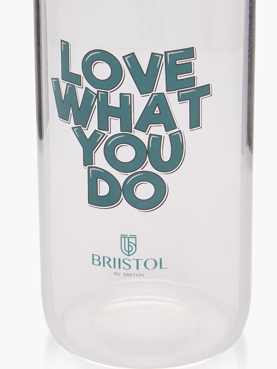Printed Glass Water Bottle - 650 ml