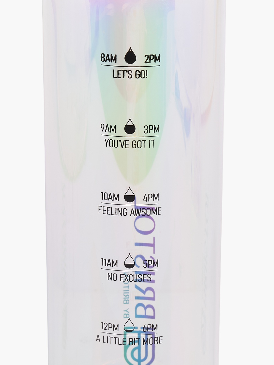 Rainbow Shaded Glass Water Bottle with Handle - 1 L