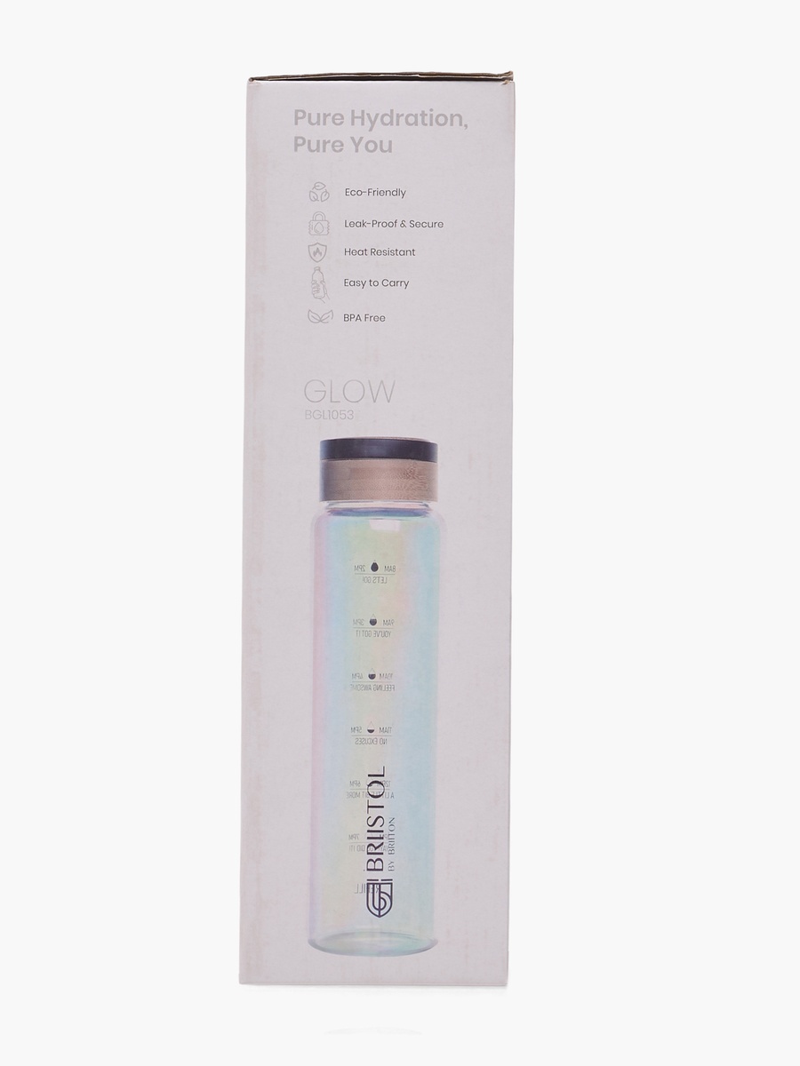 Rainbow Shaded Glass Water Bottle with Handle - 1 L
