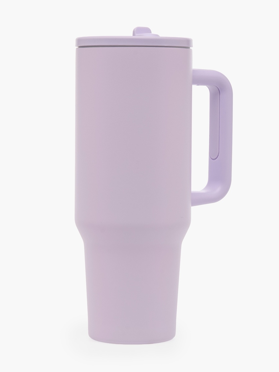 Solid Double Wall Vaccum Tumbler with Handle - 1.2 L
