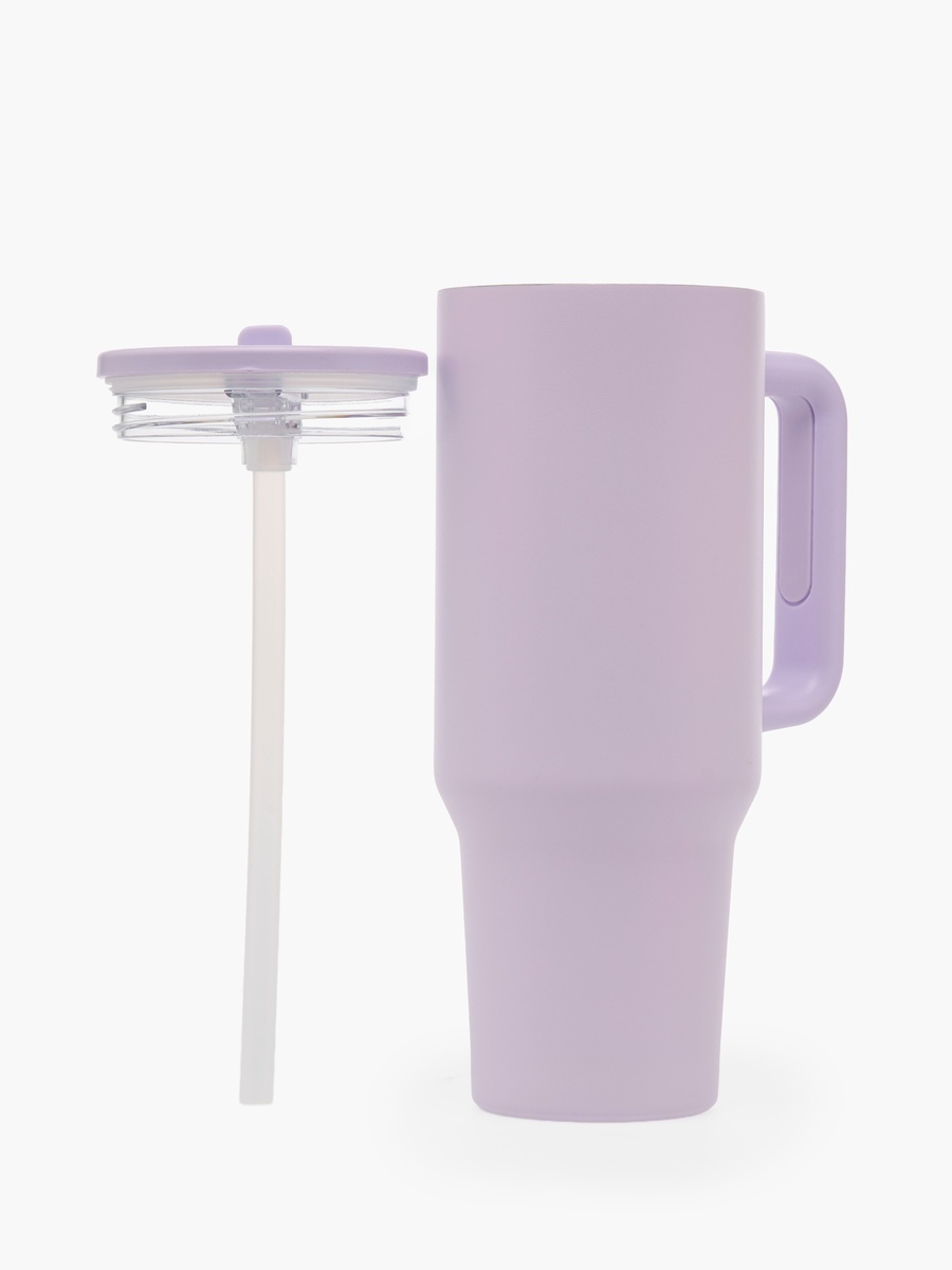 Solid Double Wall Vaccum Tumbler with Handle - 1.2 L