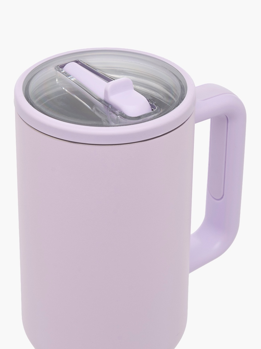 Solid Double Wall Vaccum Tumbler with Handle - 1.2 L