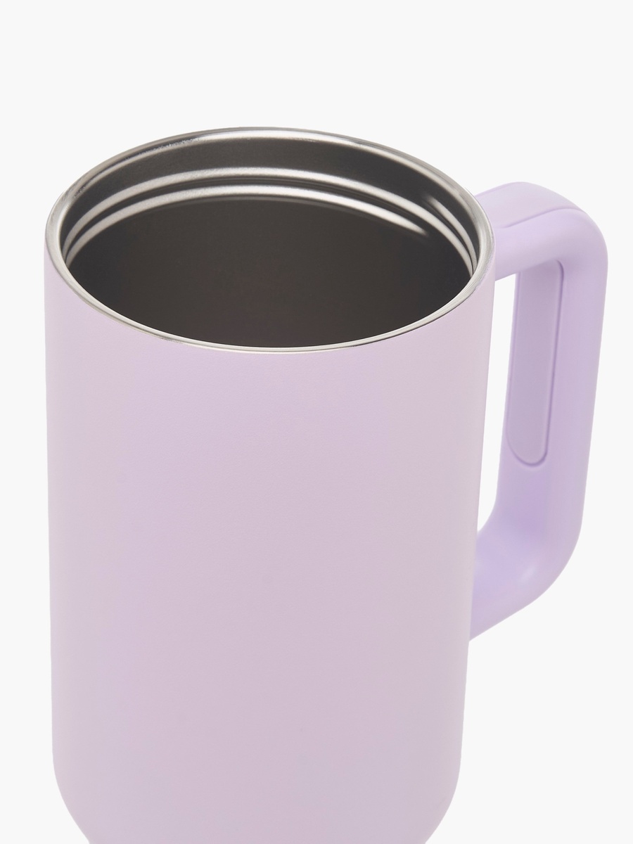 Solid Double Wall Vaccum Tumbler with Handle - 1.2 L