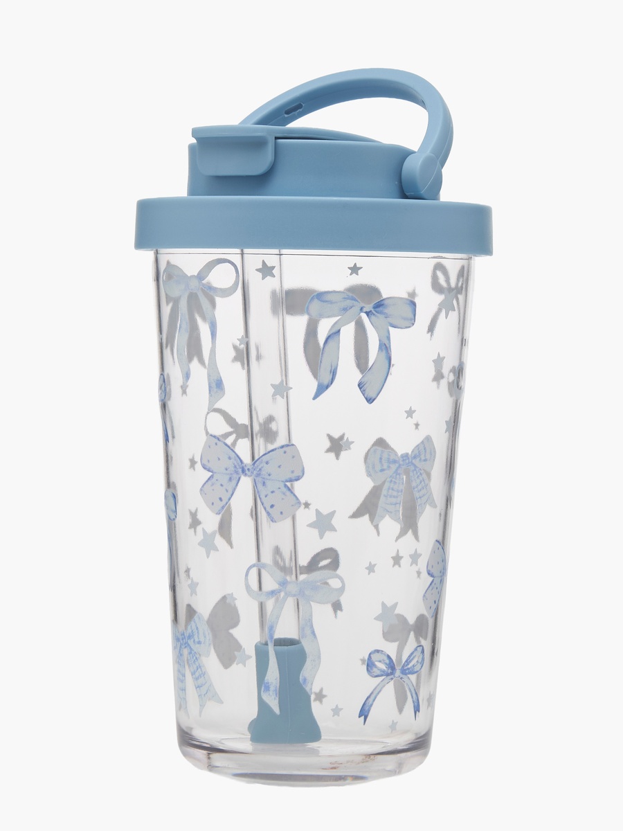 Bow Print Single Wall Tumbler with Handle - 710 ml