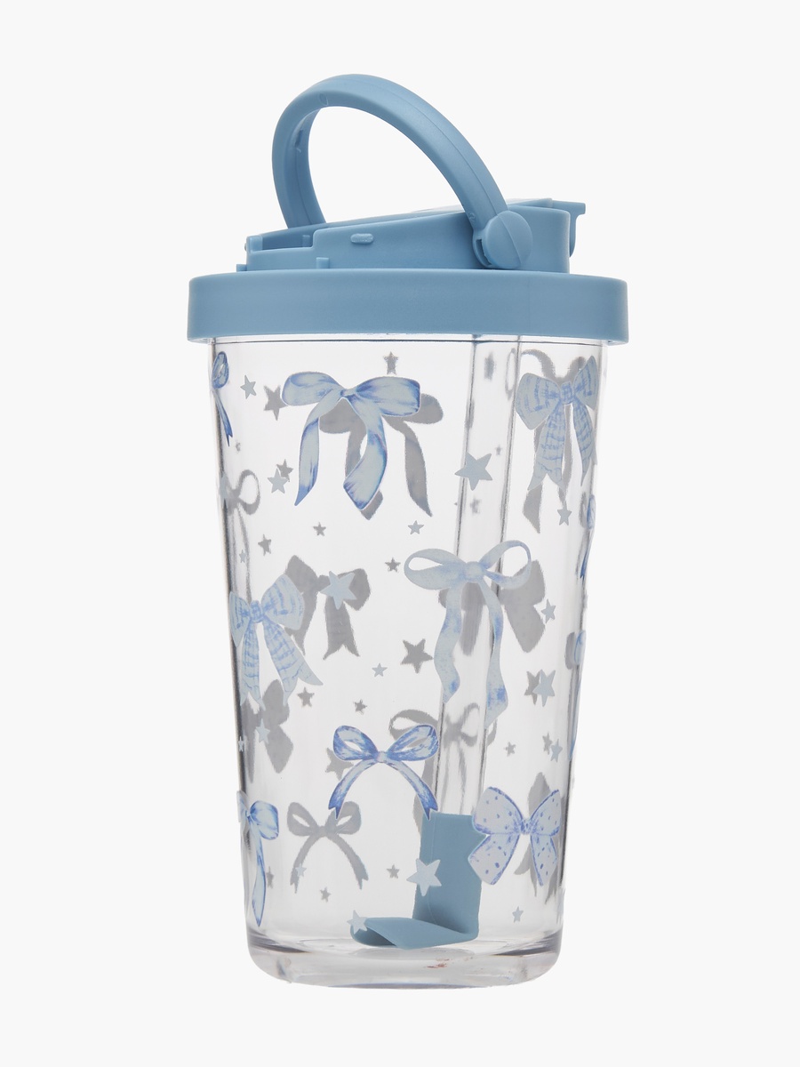 Bow Print Single Wall Tumbler with Handle - 710 ml