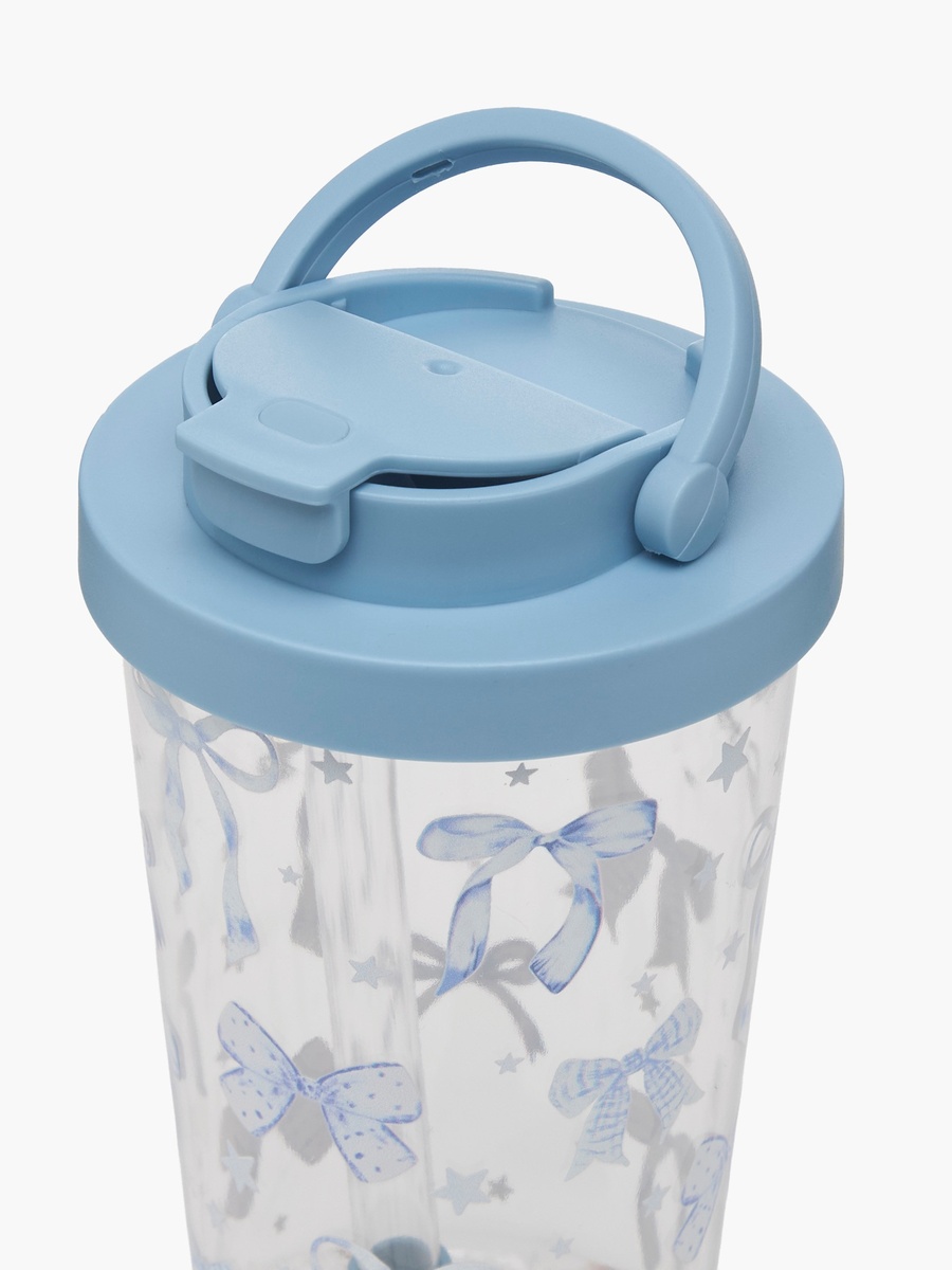 Bow Print Single Wall Tumbler with Handle - 710 ml
