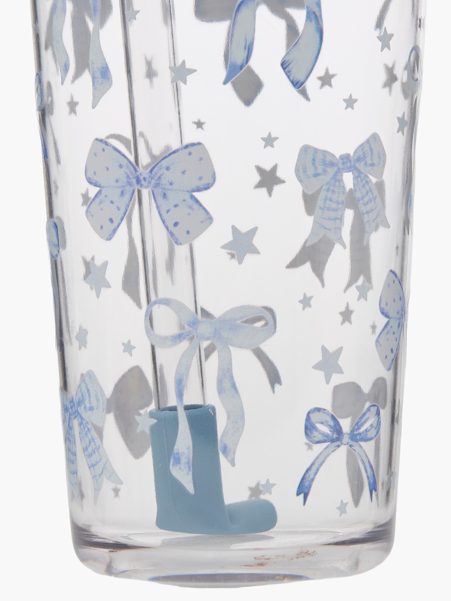 Bow Print Single Wall Tumbler with Handle - 710 ml