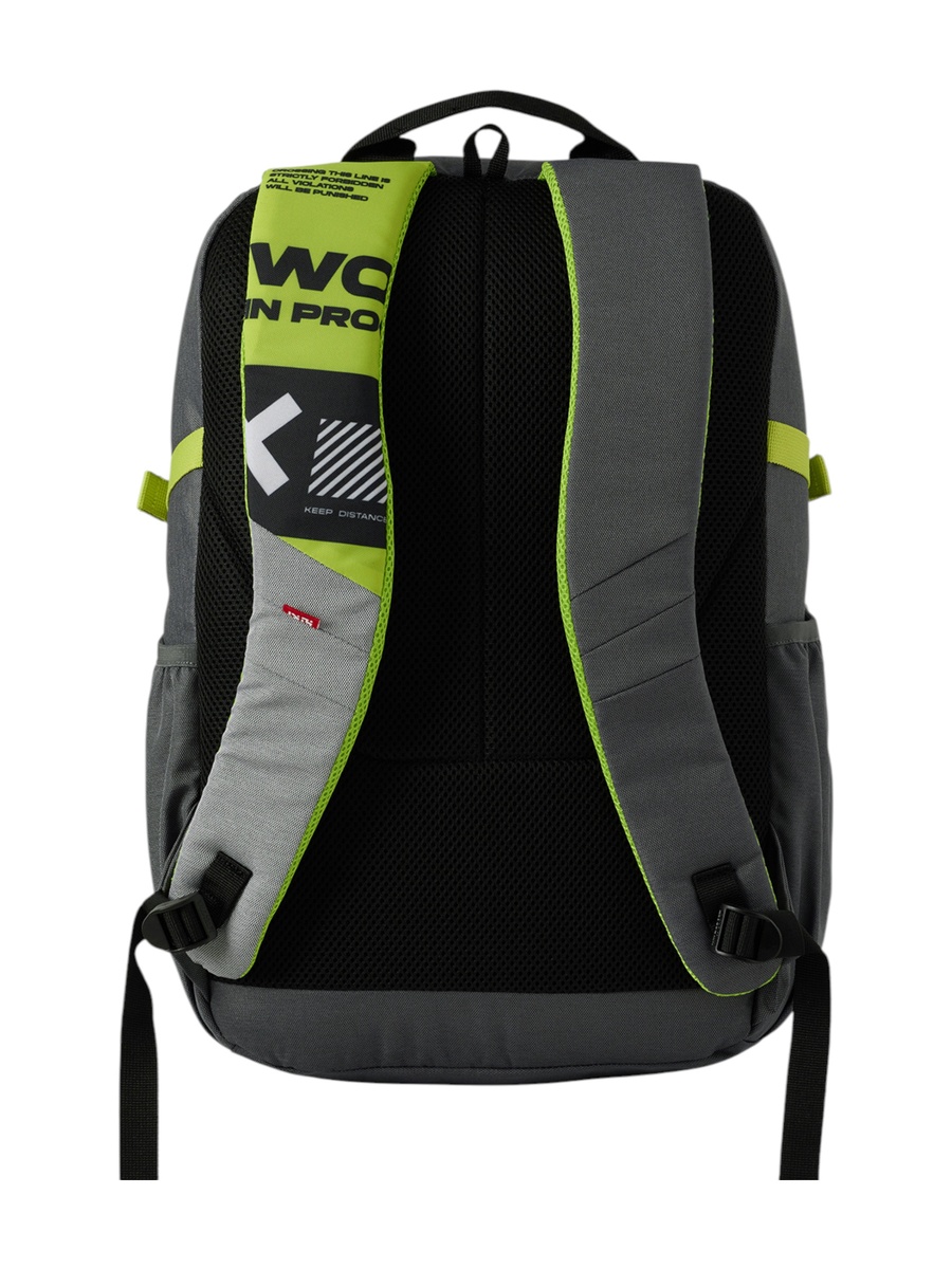 Wiki Printed Backpack with Adjustable Straps and Zip Closure - 23x23x47 cms