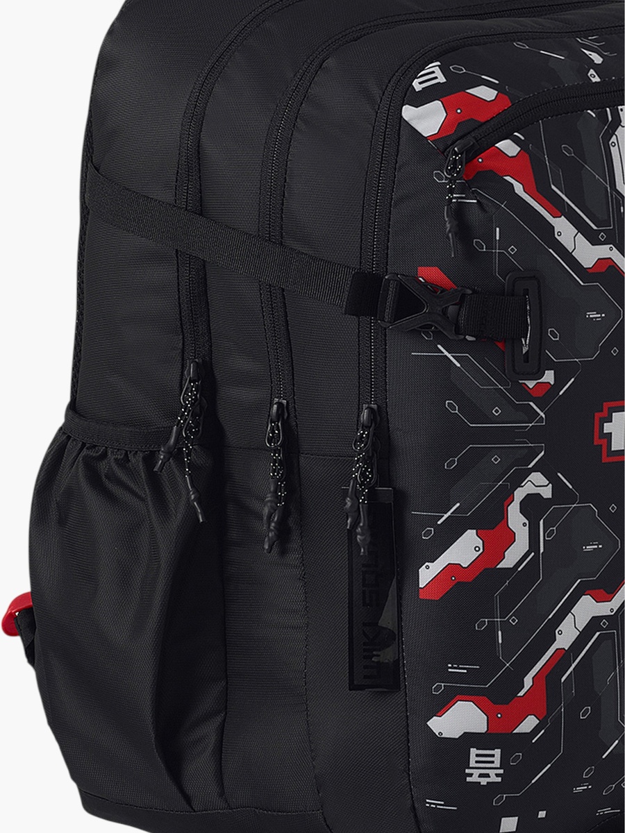 Wiki Gamer Print Backpack with Padded Straps - 25x25x50 cms