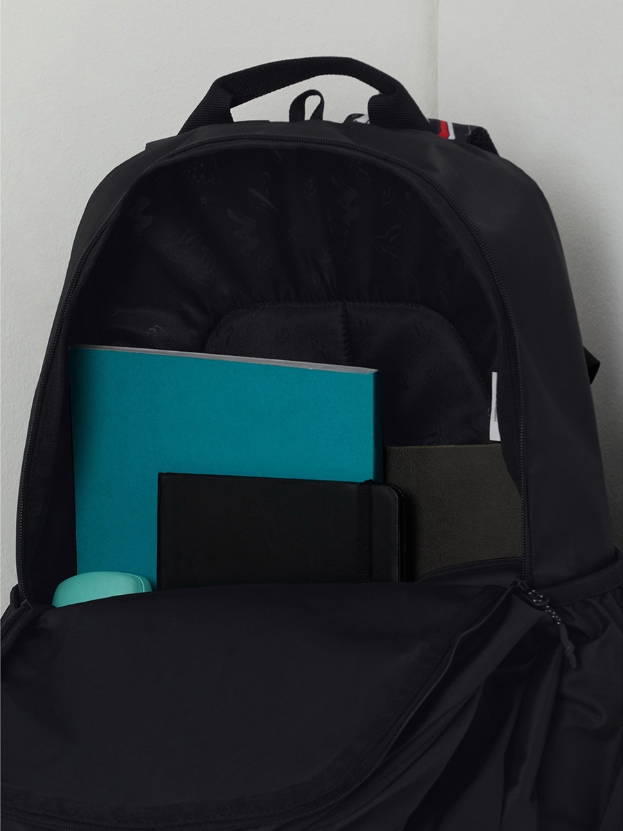 Wiki Gamer Print Backpack with Padded Straps - 25x25x50 cms