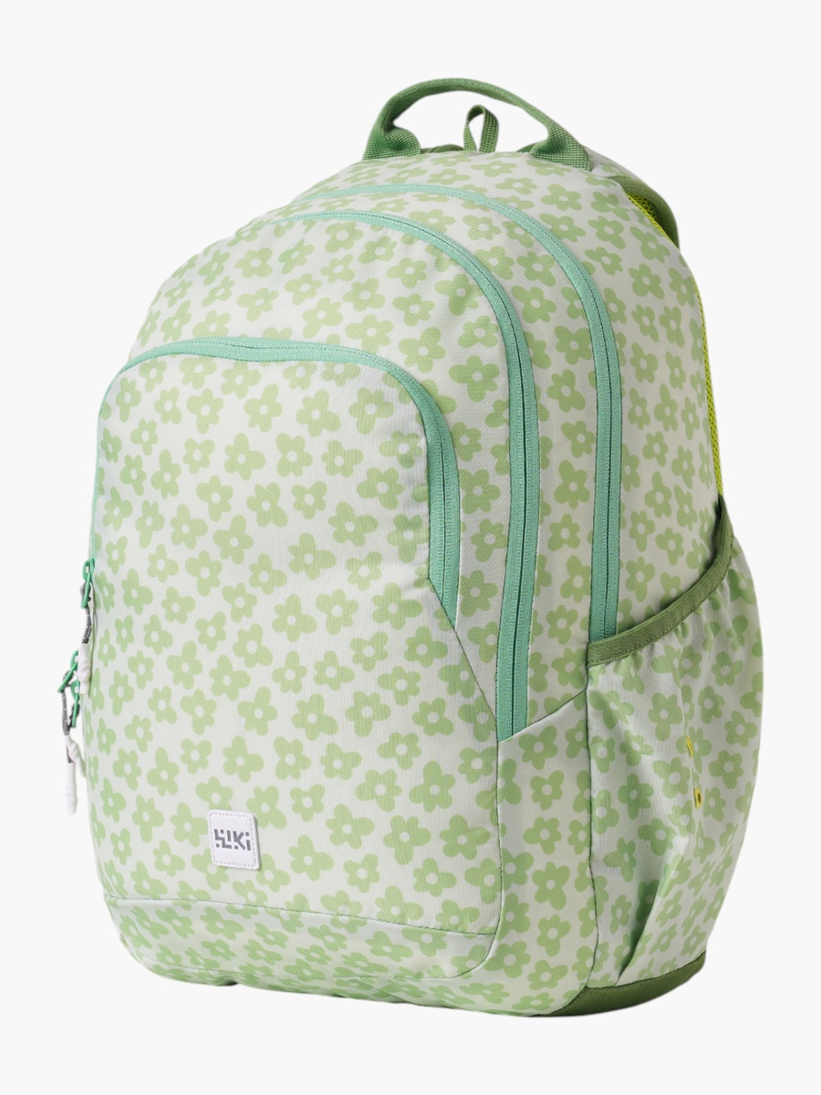Wiki Floral Print School Backpack with Coin Pouch - 22x22x44 cm