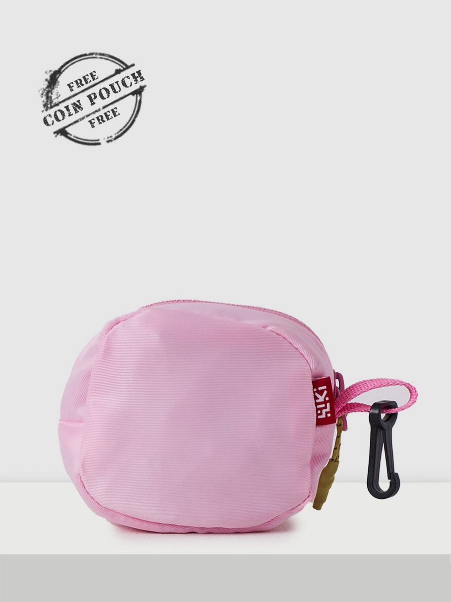 Wiki Printed Backpack with Detachable Pouch and Zip Closure - 23x23x44 cms