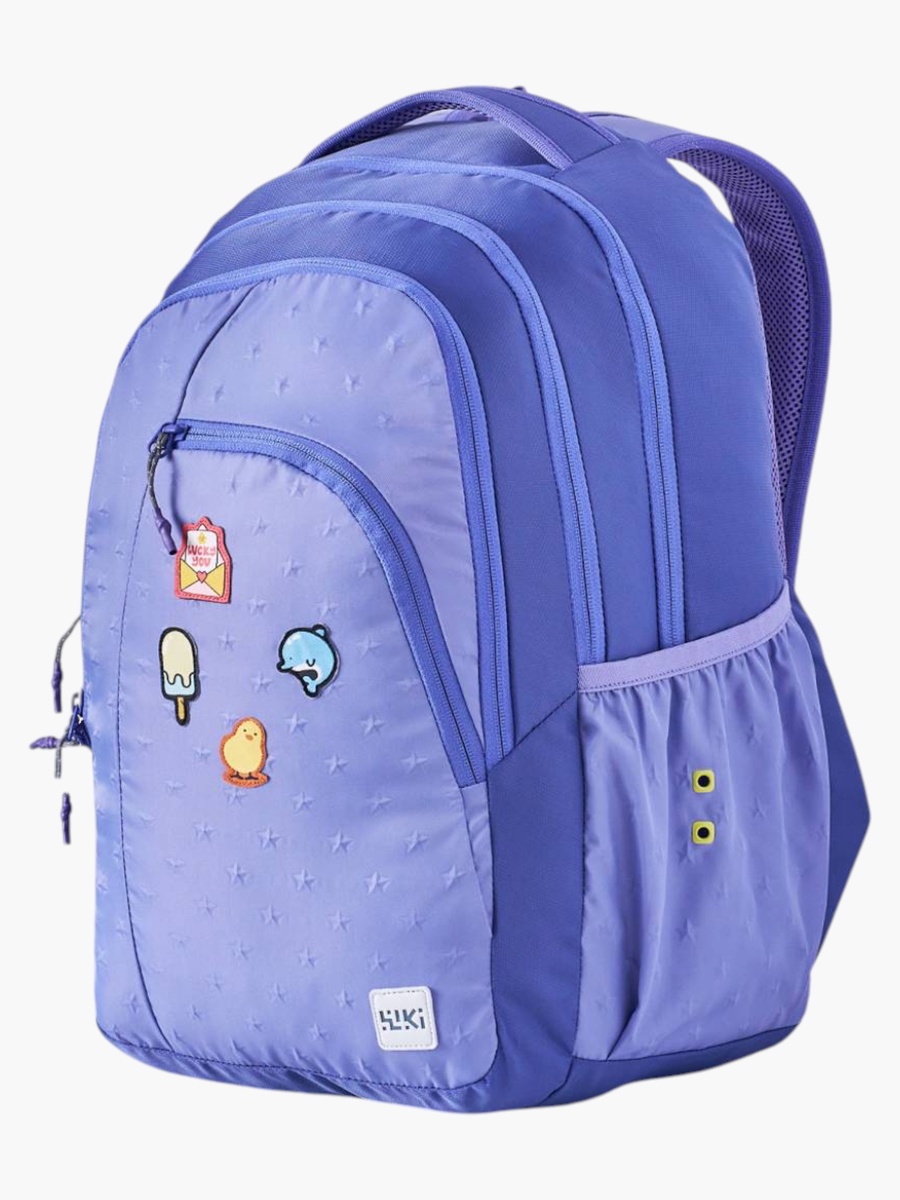Wiki Printed School Backpack with Coin Pouch - 23x23x44 cms