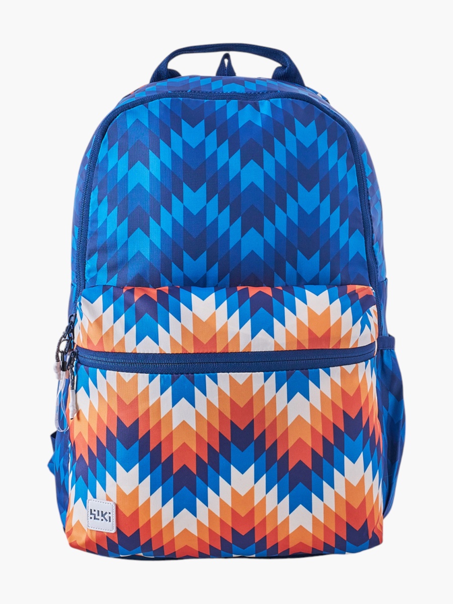 Wiki Printed School Backpack with Adjustable Shoulder Straps - 13x13x46 cms