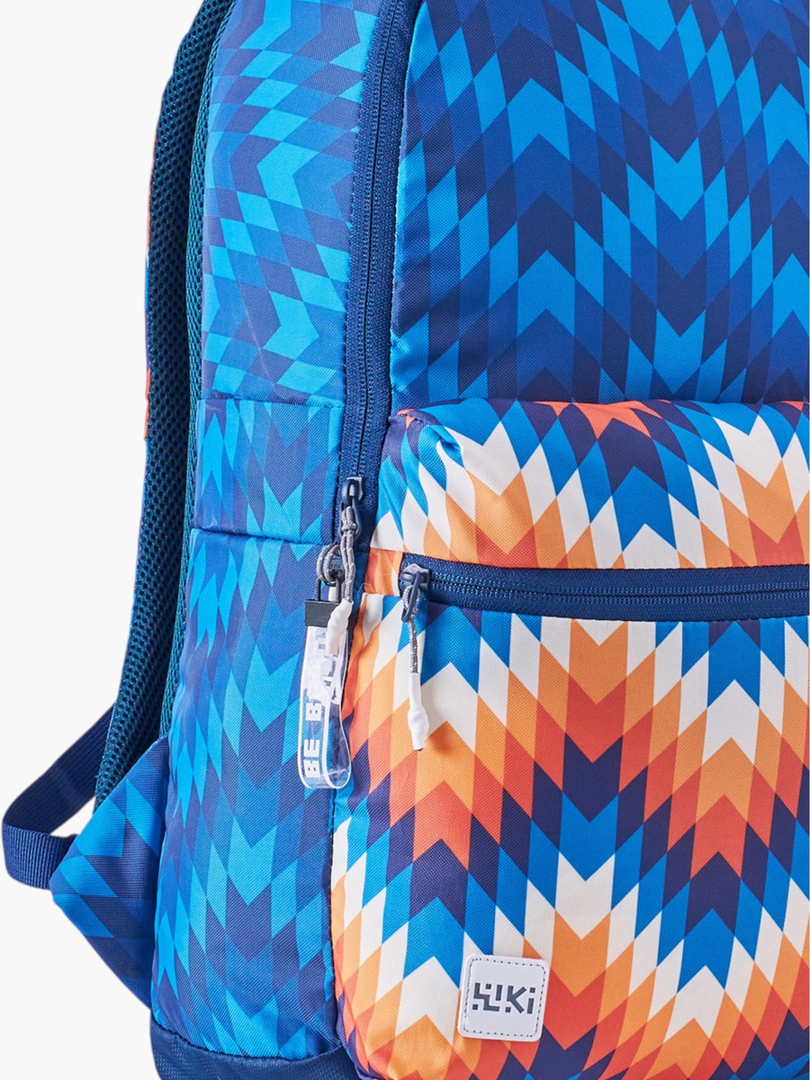 Wiki Printed School Backpack with Adjustable Shoulder Straps - 13x13x46 cms