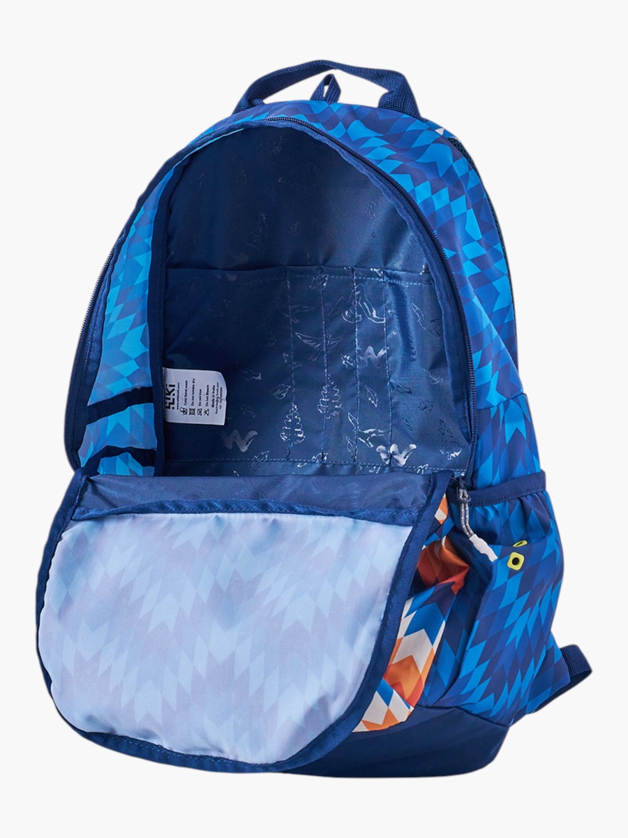 Wiki Printed School Backpack with Adjustable Shoulder Straps - 13x13x46 cms