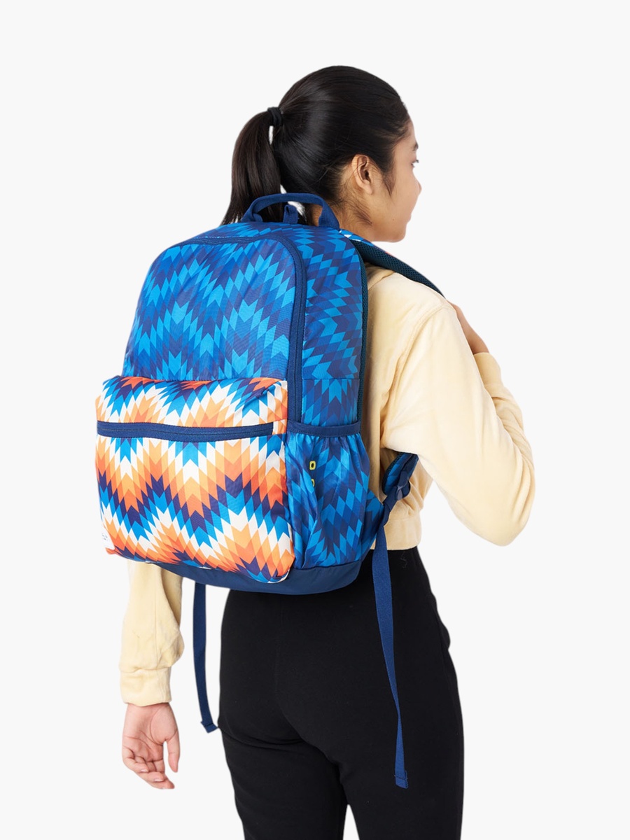Wiki Printed School Backpack with Adjustable Shoulder Straps - 13x13x46 cms