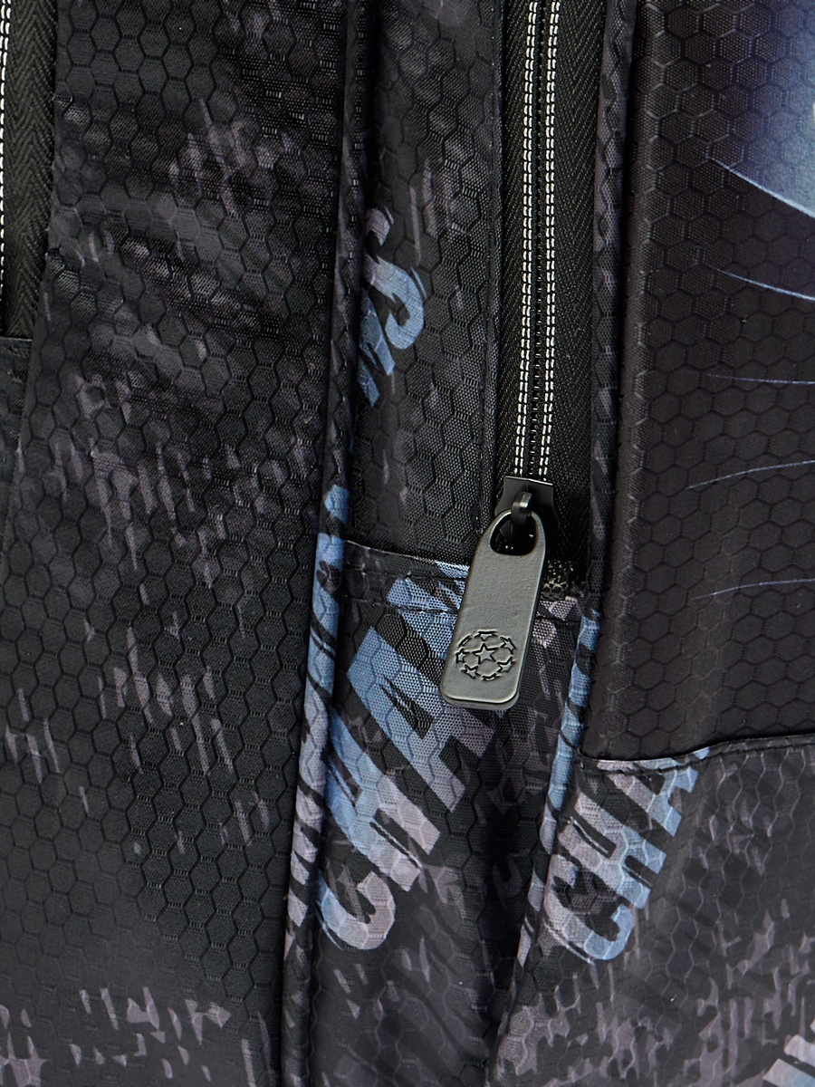 Football Print Backpack with Padded Straps - 18 inches