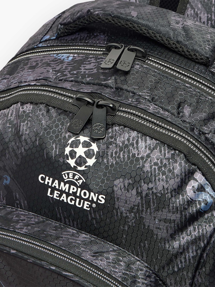 Football Print Backpack with Padded Straps - 18 inches