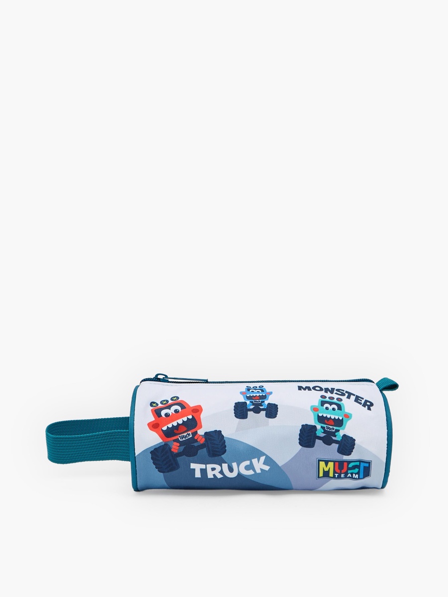 Printed 3-Piece School Trolley Bag Set with Lunch Bag - 12 inches