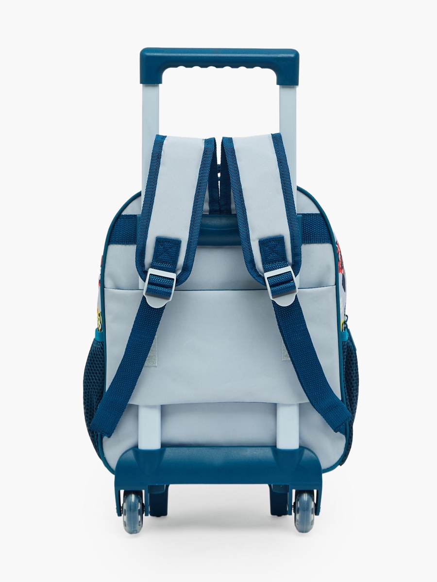 Printed 3-Piece School Trolley Bag Set with Lunch Bag - 12 inches