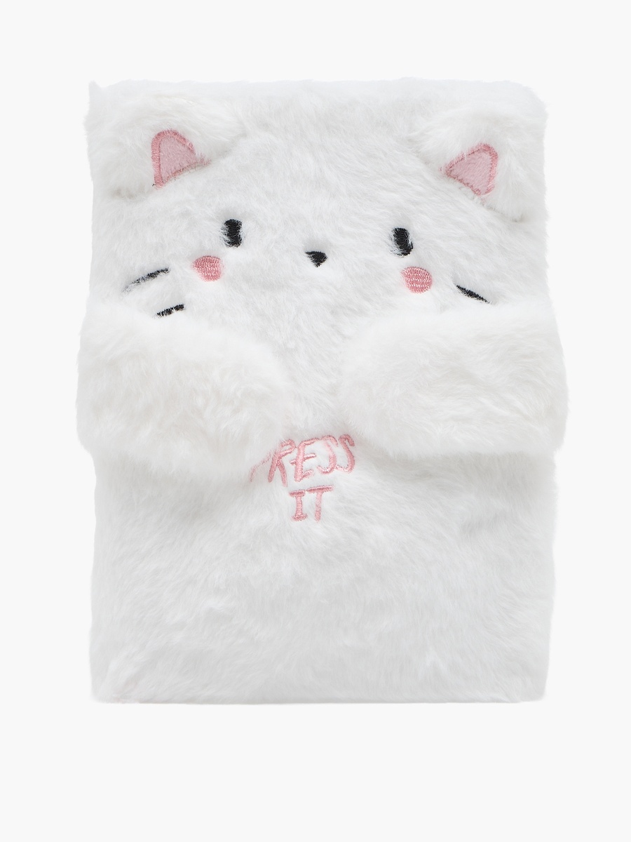 Cat Plush Cover Notebook