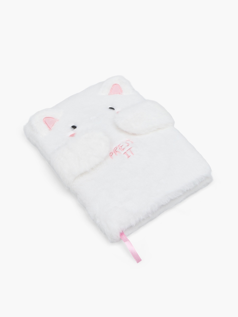 Cat Plush Cover Notebook