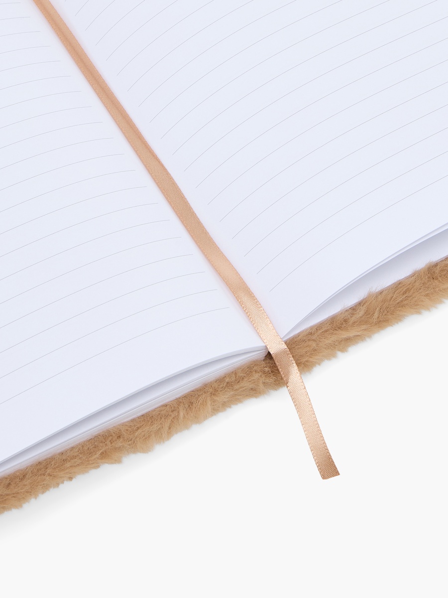 Plush Bear Cover Notebook