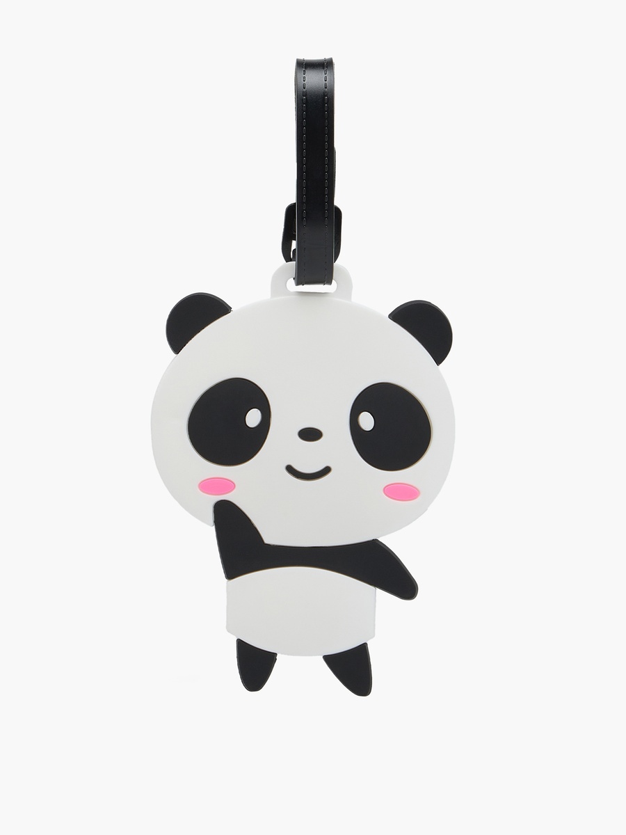 Panda Luggage Tag with Adjustable Strap