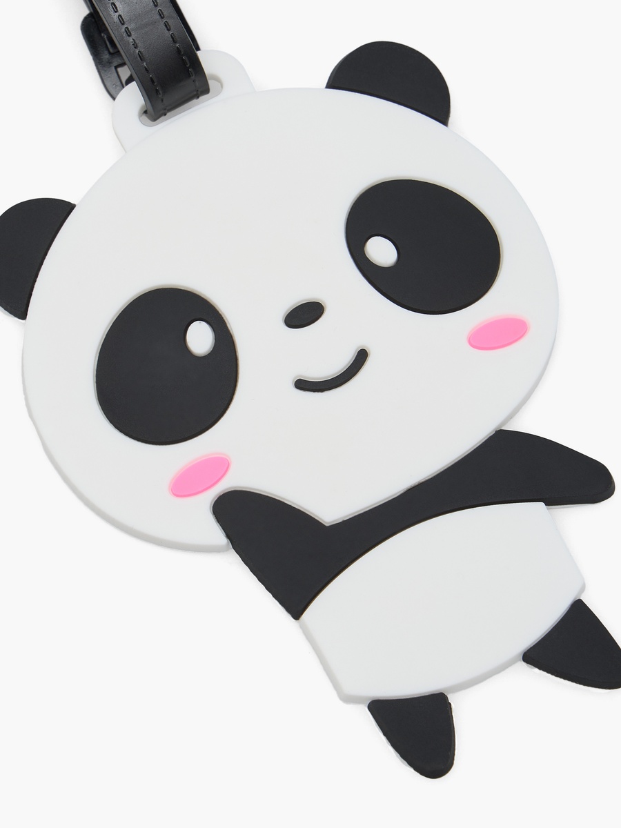 Panda Luggage Tag with Adjustable Strap