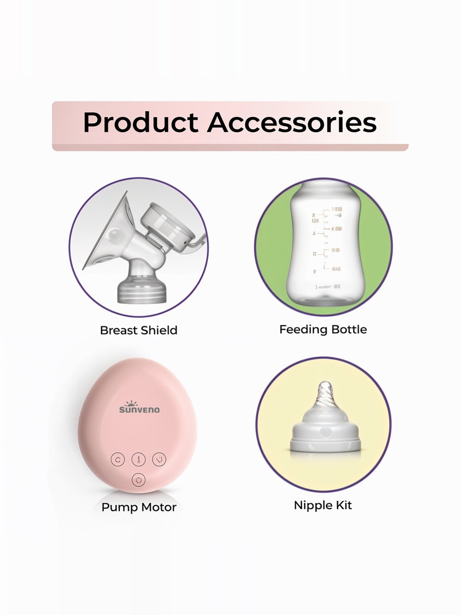 Automatic Dual Breast Pump with Controller - White