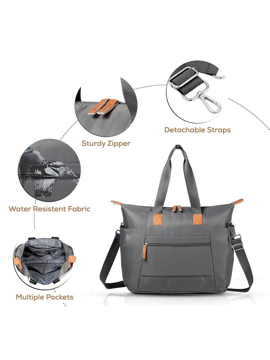 Zurich Pack and Go Baby Travel Diaper Bag - Grey