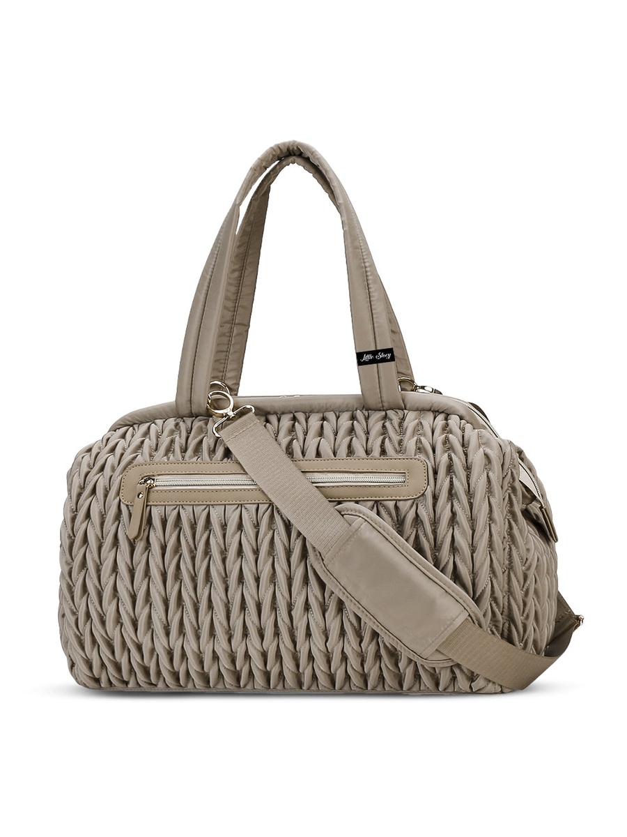 Elva Diaper Bag with Stroller Straps - Beige