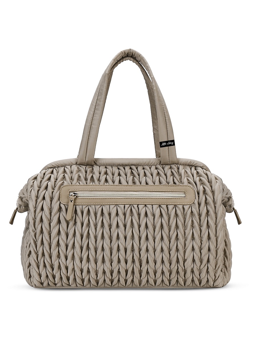 Elva Diaper Bag with Stroller Straps - Beige