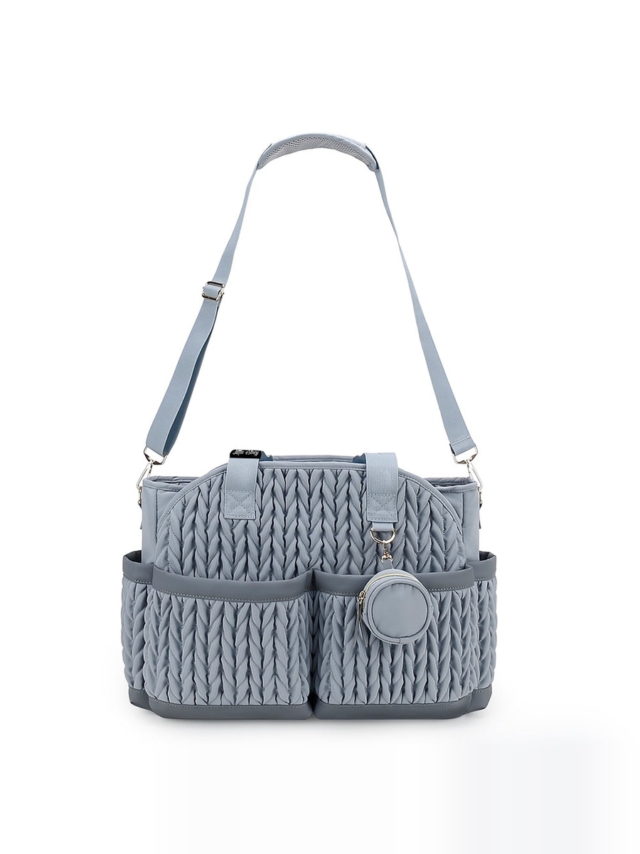 Nova Tote with Pacifier Pod - Grey