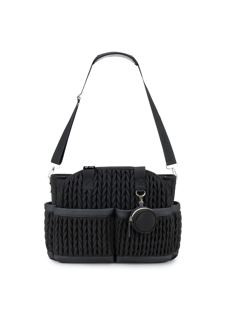 Nova Tote with Pacifier Pod - Black